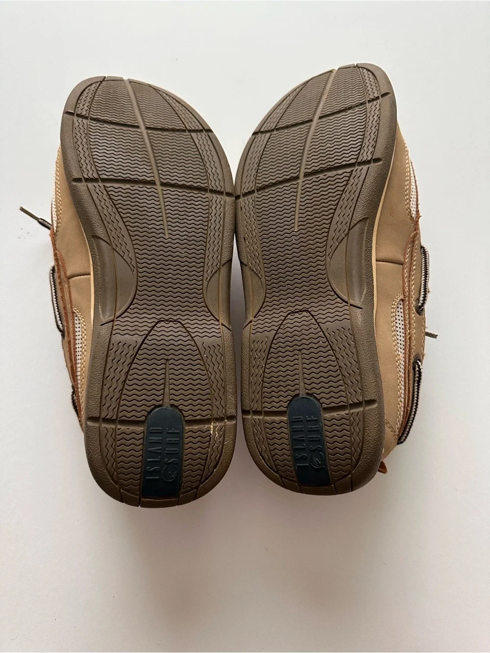 Island Surf Men's Tan Boat Shoes